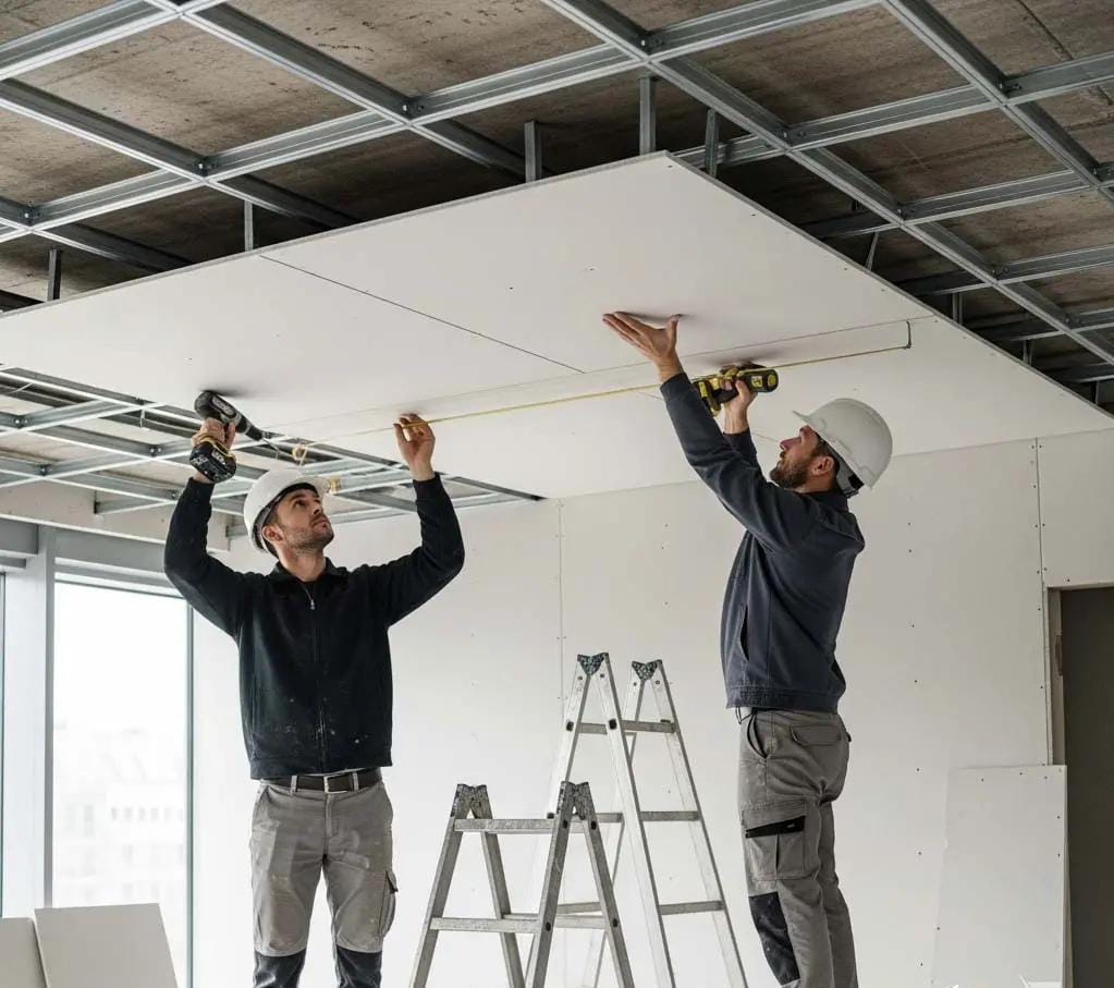 تركيب جبس بورد بجدة لأسقف الصالات المودرن